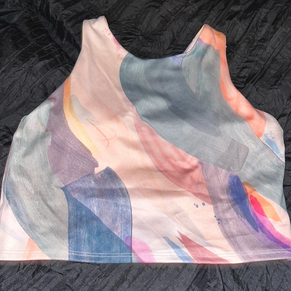 Athleta Conscious Crop Bra Vibrance Orchid Pink Size SMALL